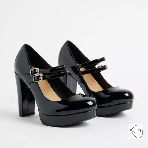 torrid Shoes - Torrid Black Mary Jane Heels - 8W